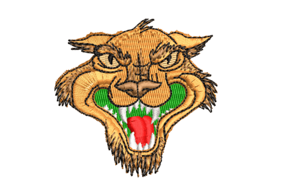 Animal Face Embroidery Design for Holiday Collections