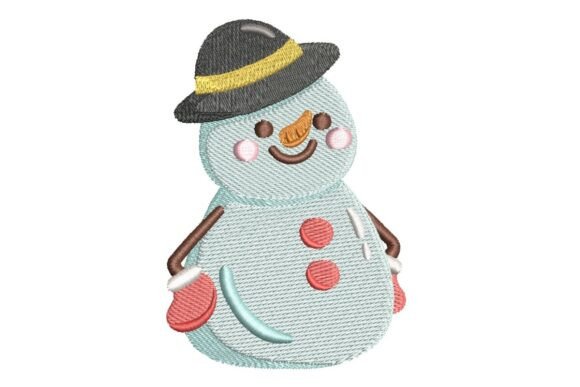 Cheerful Snowman in Top Hat Embroidery Review