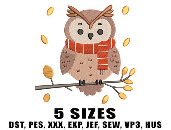 Cozy Autumn Owl Embroidery Design Review