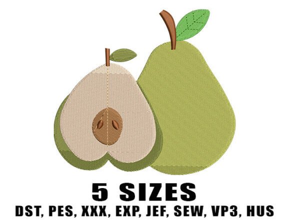 Fruit Pear Embroidery Design Review for Business