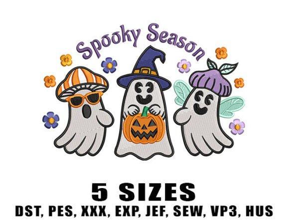 Fun Ghost Embroidery Design Review for Boutique Apparel