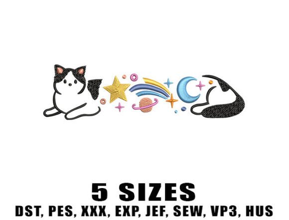 Galaxy Cat Embroidery Design Review for Business Use