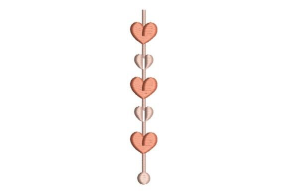 Hanging Hearts Garland Embroidery Design Review