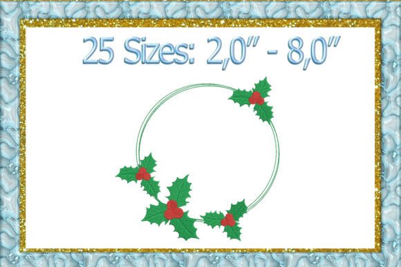 Holly Frame Embroidery Design Review for Boutiques