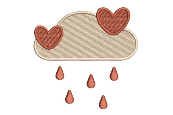 Loving Rain Cloud with Hearts Embroidery Review