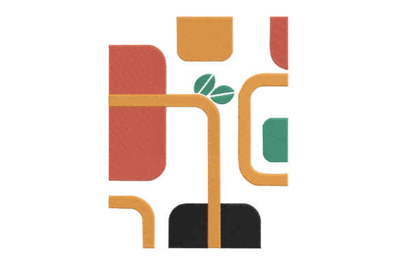 Retro Geometric Abstract Embroidery: A Seller's Review