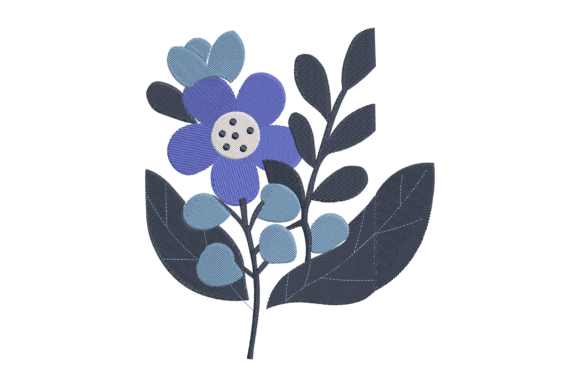Review: Blue Floral Modern Embroidery Art for Craft Fairs
