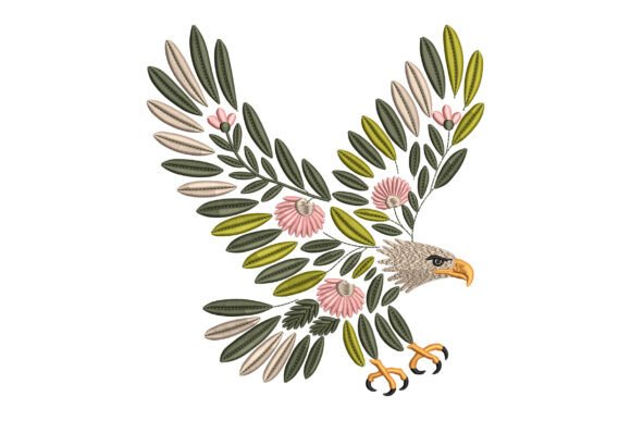 Review: Floral Eagle Embroidery Design for Boutiques