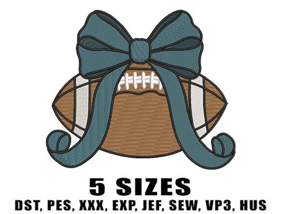 Review: Football Bow Embroidery Design for Game Day Gear