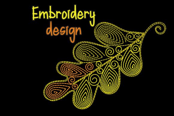 Review: Golden Harvest Leaf Embroidery Design for Fall