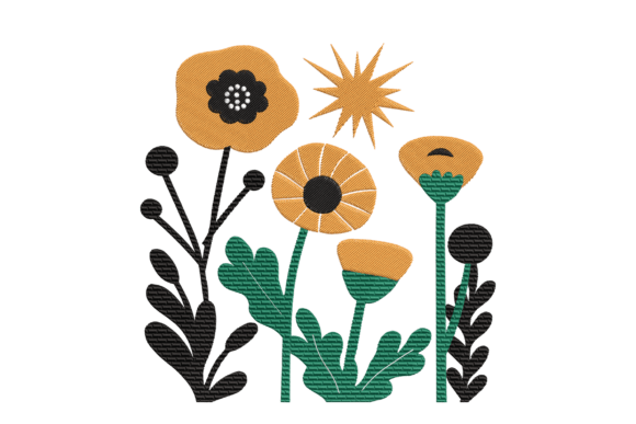 Review: Modern Yellow Floral Embroidery Art for Makers