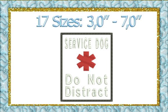 Review: Service Dog Applique Embroidery Design for Boutiques