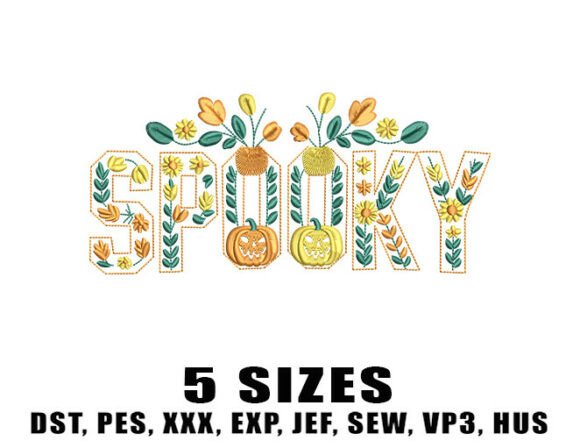 Review: Spooky Floral Embroidery Design for Fall Apparel