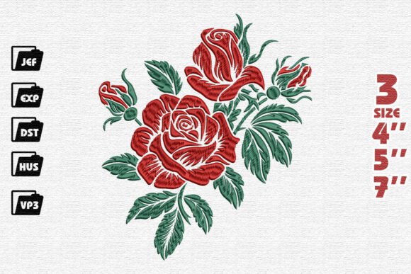 Romantic Red Rose Embroidery Review for Boutique Apparel