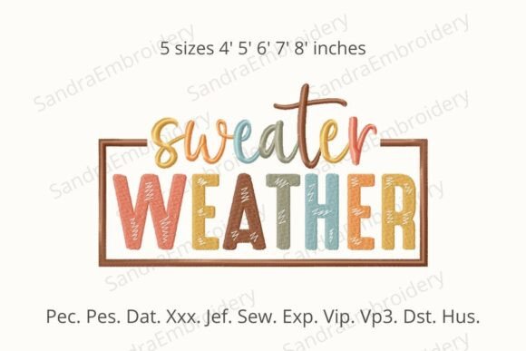 Sweater Weather Embroidery Design Review for Autumn